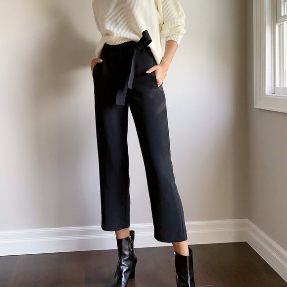Trouser Pant with Tie Front - Picture 1 of 5